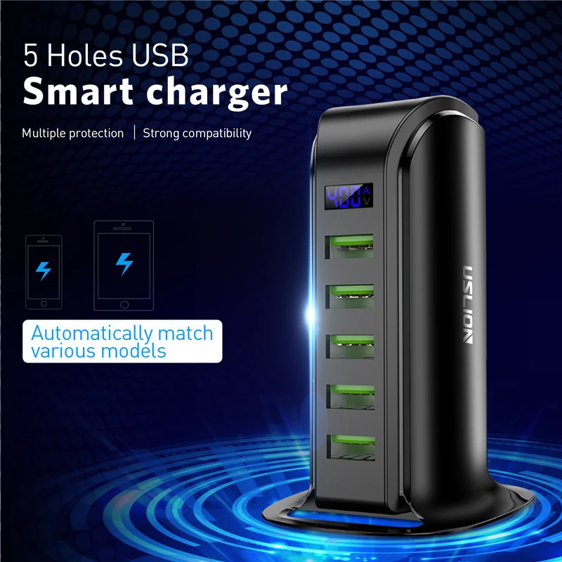 5 Port Multi USB Charger
