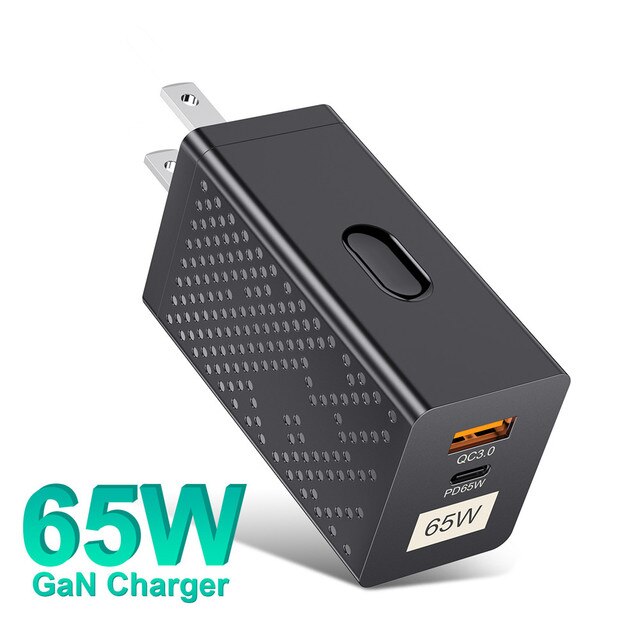 GaN 65W USB C Charger Quick Charge 4.0 3.0 QC4.0 QC PD3.0 PD